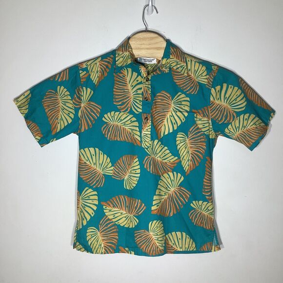 Tori Richard Uniforms Mens Short Sleeve 1/2 Button Hawaiian Polo Size XS - Picture 2 of 5